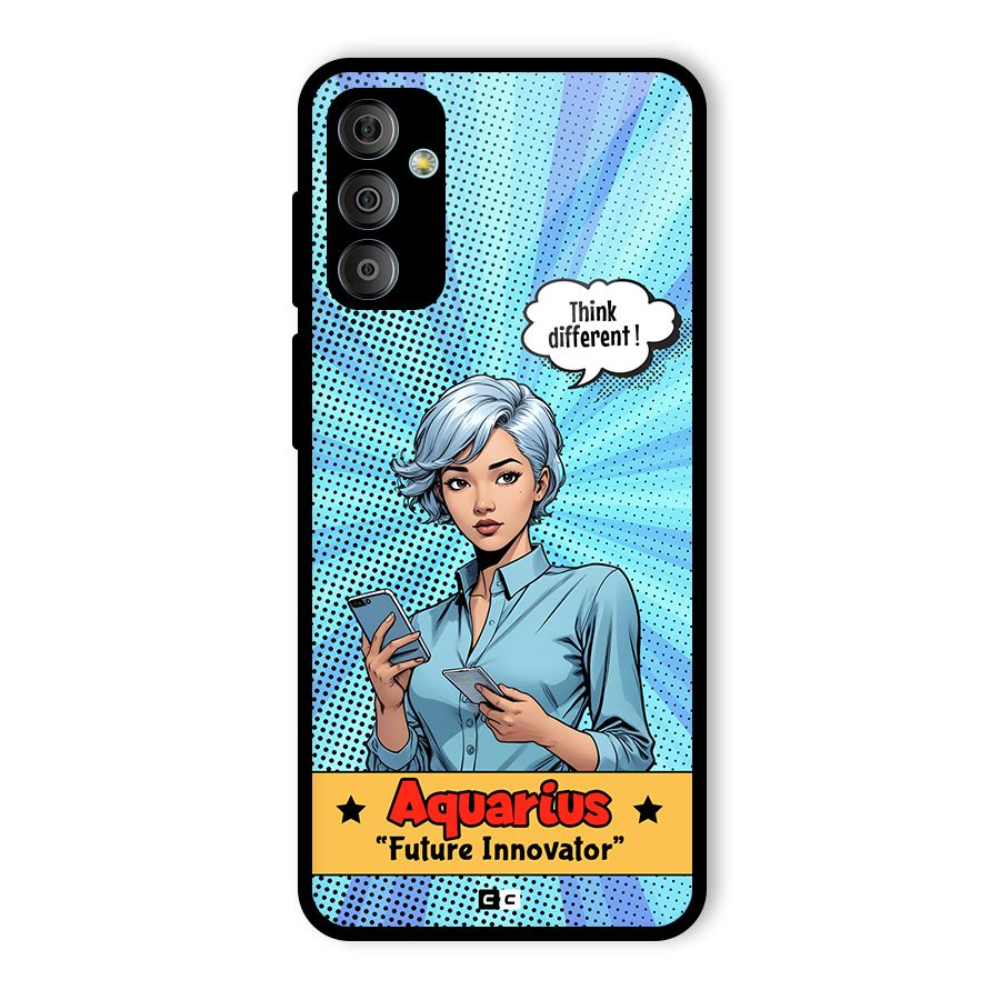 Innovative Aquarius Glass Back Case for Galaxy F23