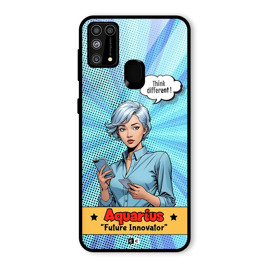 Innovative Aquarius Glass Back Case for Galaxy F41