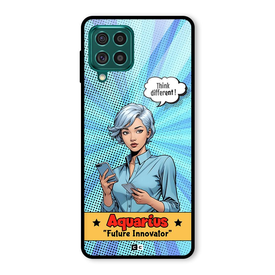 Innovative Aquarius Glass Back Case for Galaxy F62