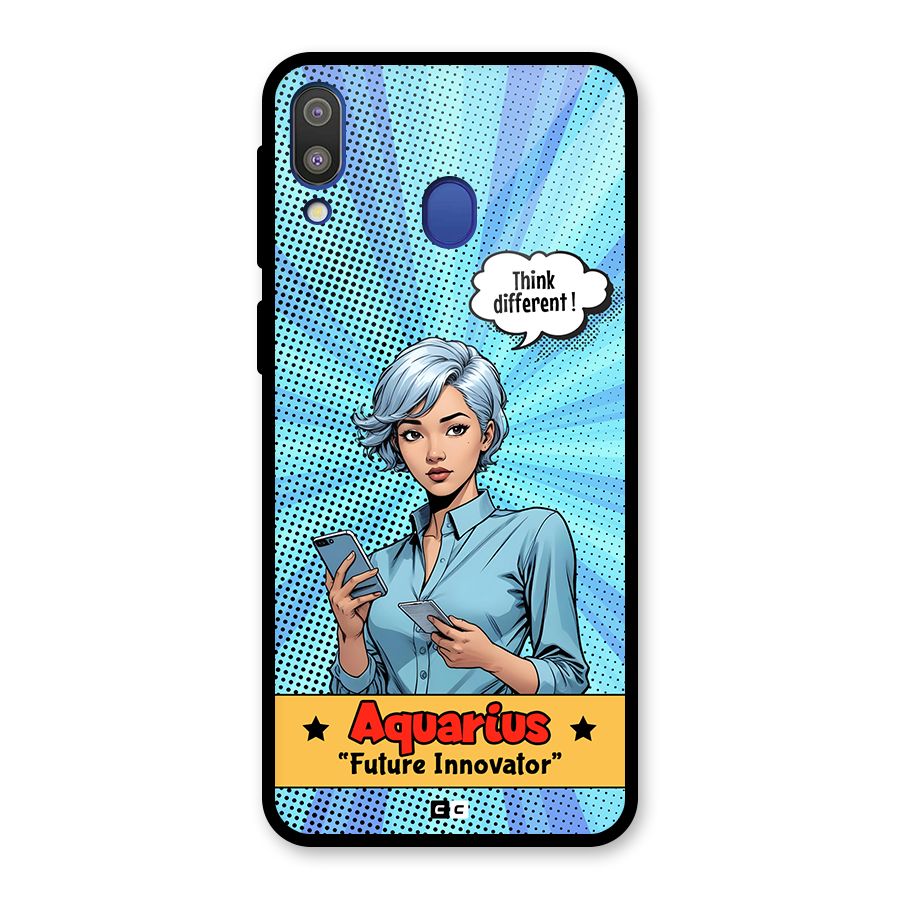 Innovative Aquarius Glass Back Case for Galaxy M20