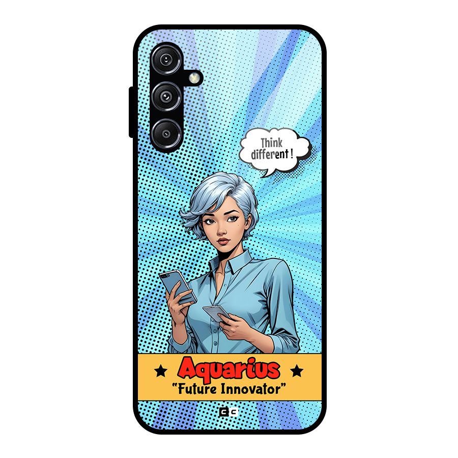 Innovative Aquarius Glass Back Case for Galaxy M34 5G