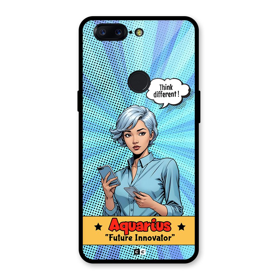 Innovative Aquarius Glass Back Case for OnePlus 5T