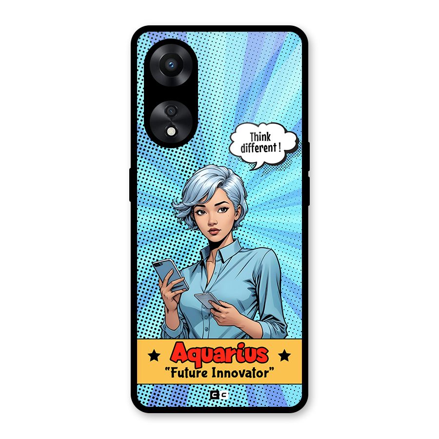 Innovative Aquarius Glass Back Case for Oppo A78