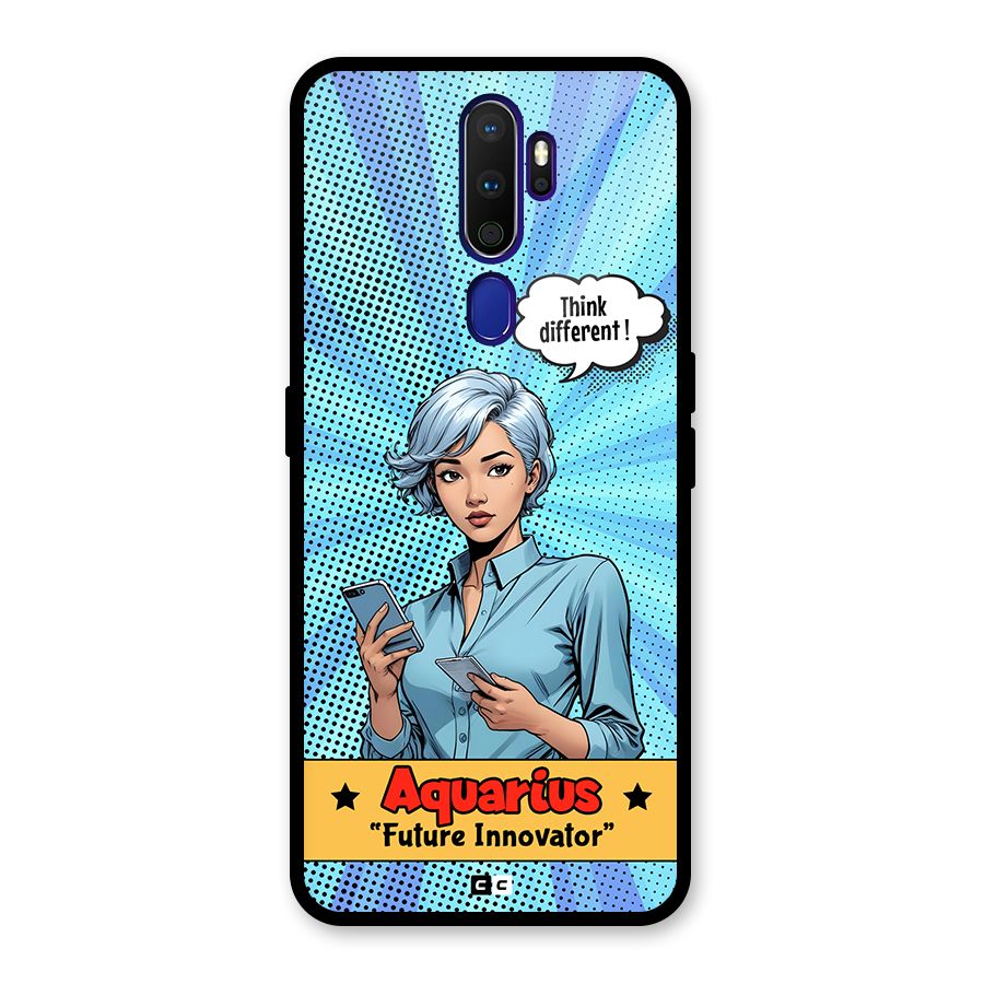 Innovative Aquarius Glass Back Case for Oppo A9 (2020)