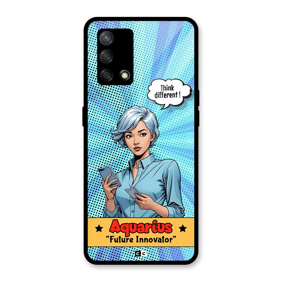 Innovative Aquarius Glass Back Case for Oppo F19