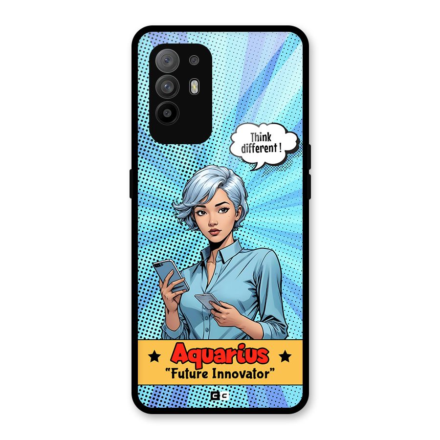 Innovative Aquarius Glass Back Case for Oppo F19 Pro Plus 5G