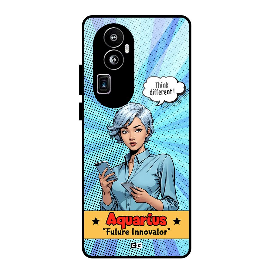 Innovative Aquarius Glass Back Case for Oppo Reno10 Pro Plus
