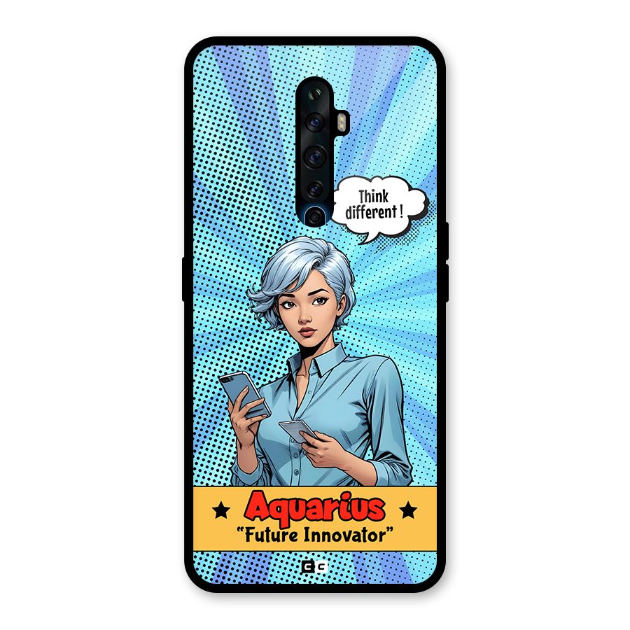 Innovative Aquarius Glass Back Case for Oppo Reno2 Z