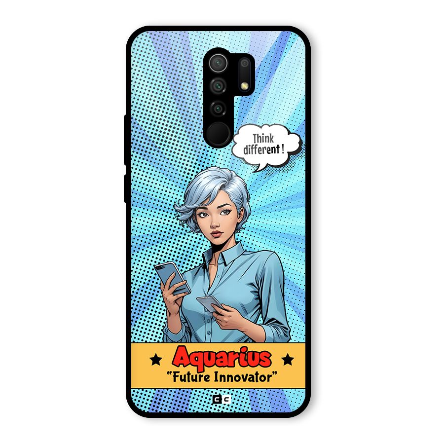 Innovative Aquarius Glass Back Case for Poco M2