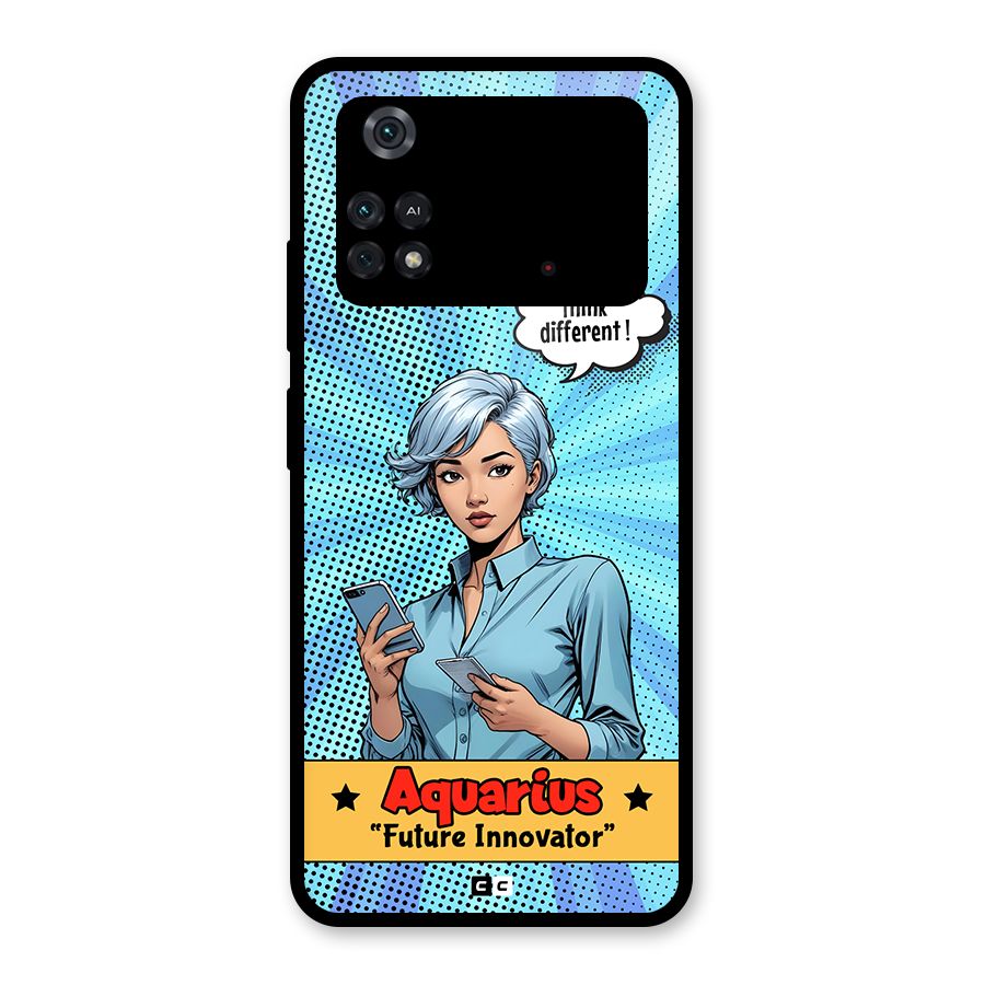 Innovative Aquarius Glass Back Case for Poco M4 Pro 4G