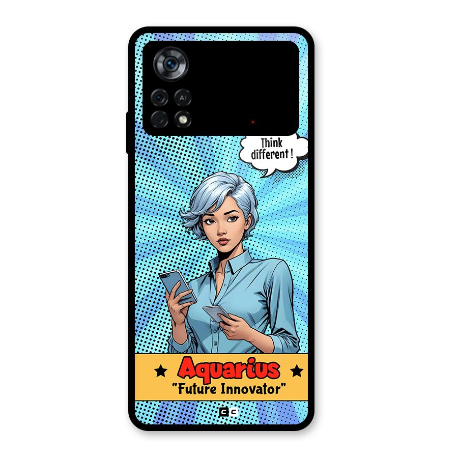 Innovative Aquarius Glass Back Case for Poco X4 Pro 5G