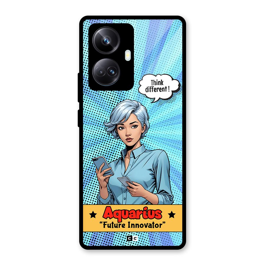 Innovative Aquarius Glass Back Case for Realme 10 Pro Plus