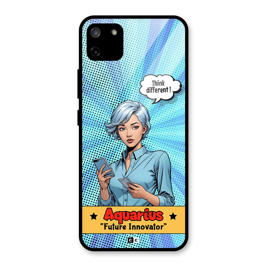 Innovative Aquarius Glass Back Case for Realme C11