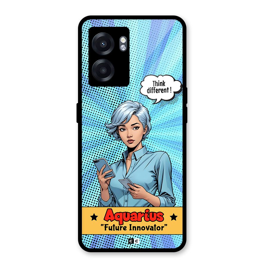 Innovative Aquarius Glass Back Case for Realme Narzo 50 5G