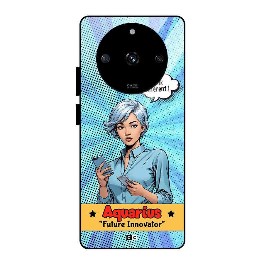 Innovative Aquarius Glass Back Case for Realme Narzo 60 5G