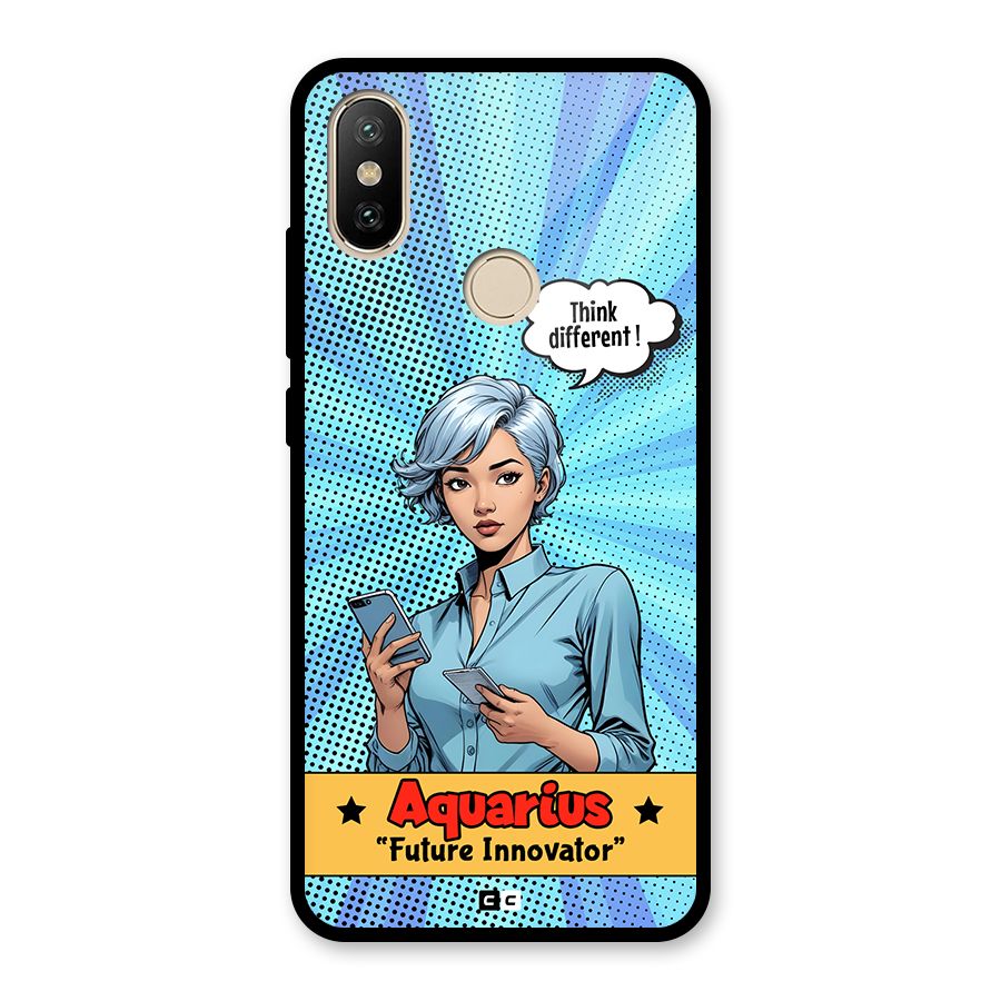 Innovative Aquarius Glass Back Case for Redmi A2