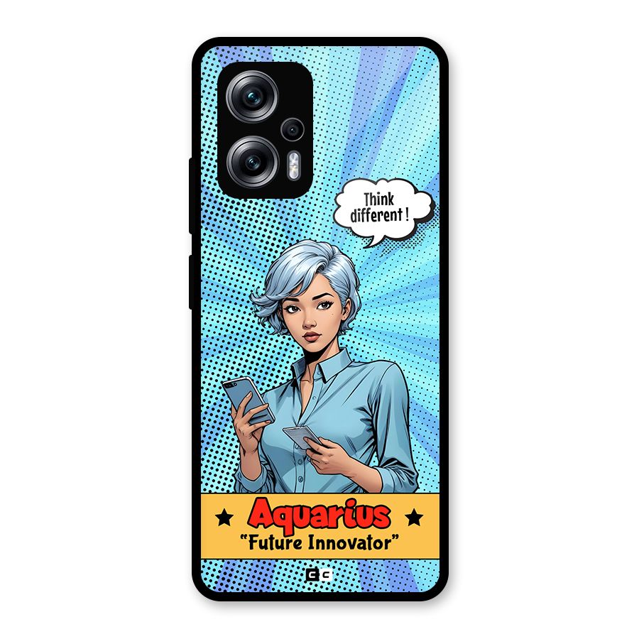 Innovative Aquarius Glass Back Case for Redmi K50i