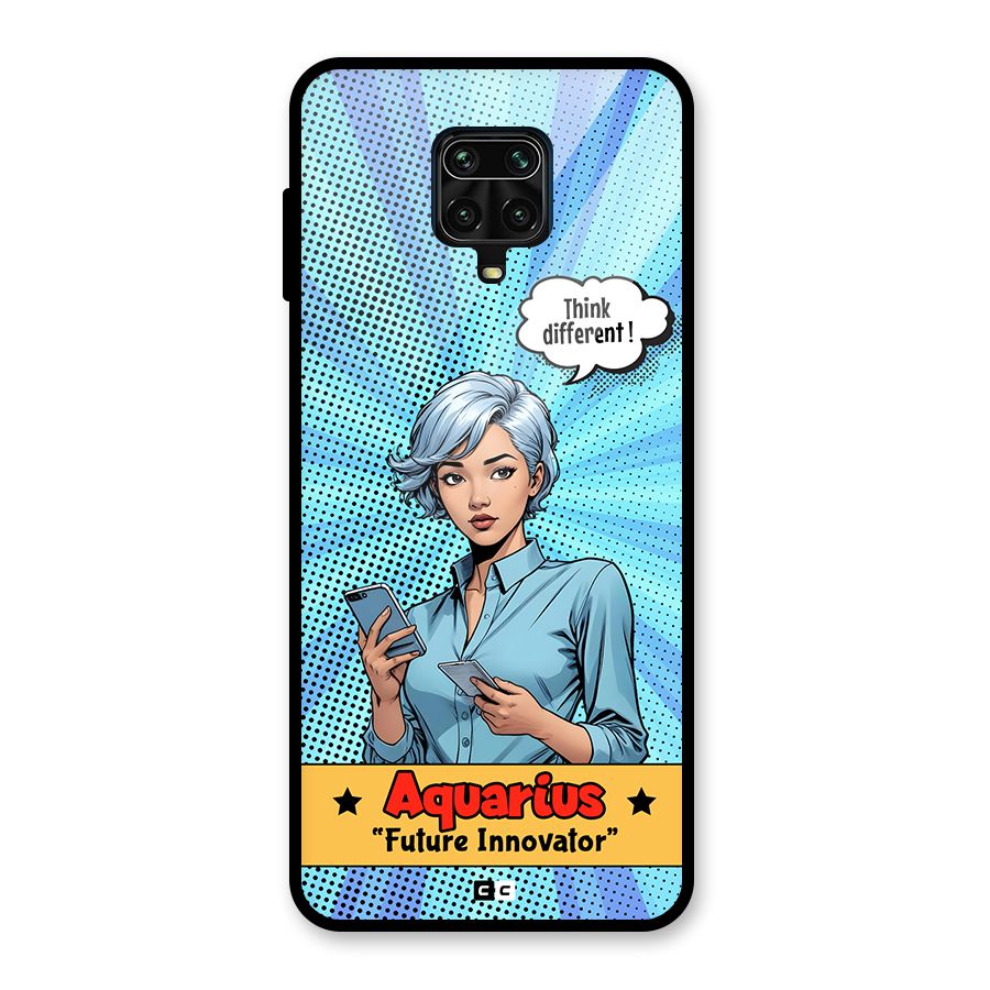 Innovative Aquarius Glass Back Case for Redmi Note 10 Lite