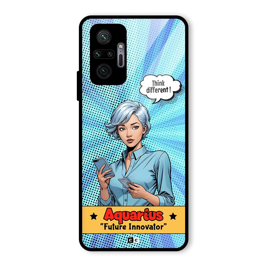 Innovative Aquarius Glass Back Case for Redmi Note 10 Pro Max
