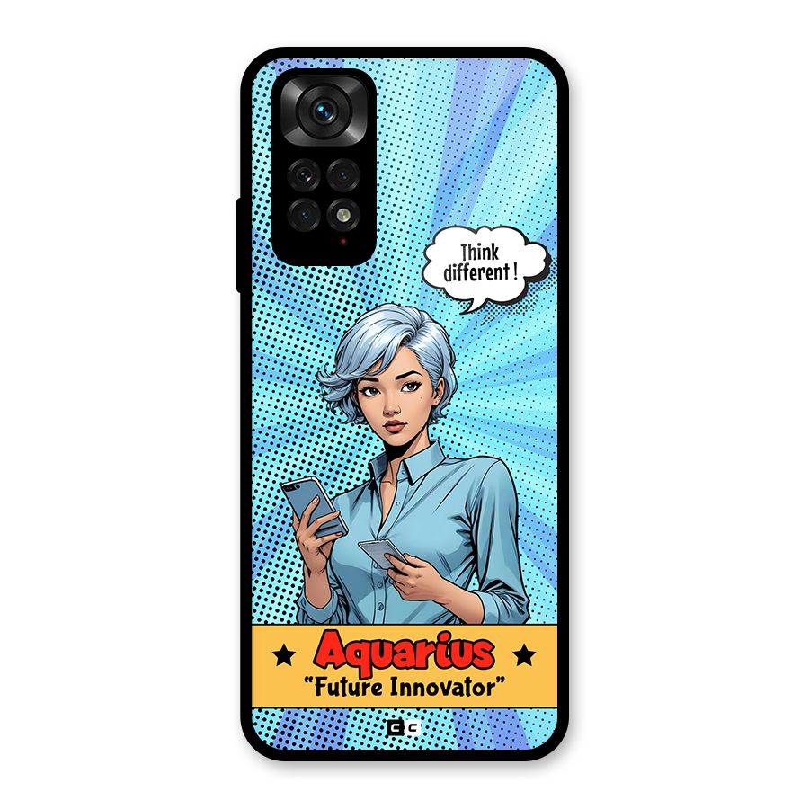 Innovative Aquarius Glass Back Case for Redmi Note 11