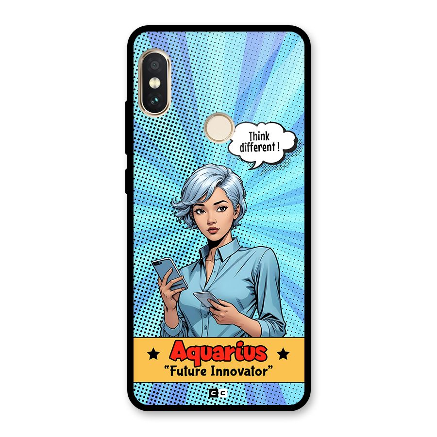 Innovative Aquarius Glass Back Case for Redmi Note 5 Pro