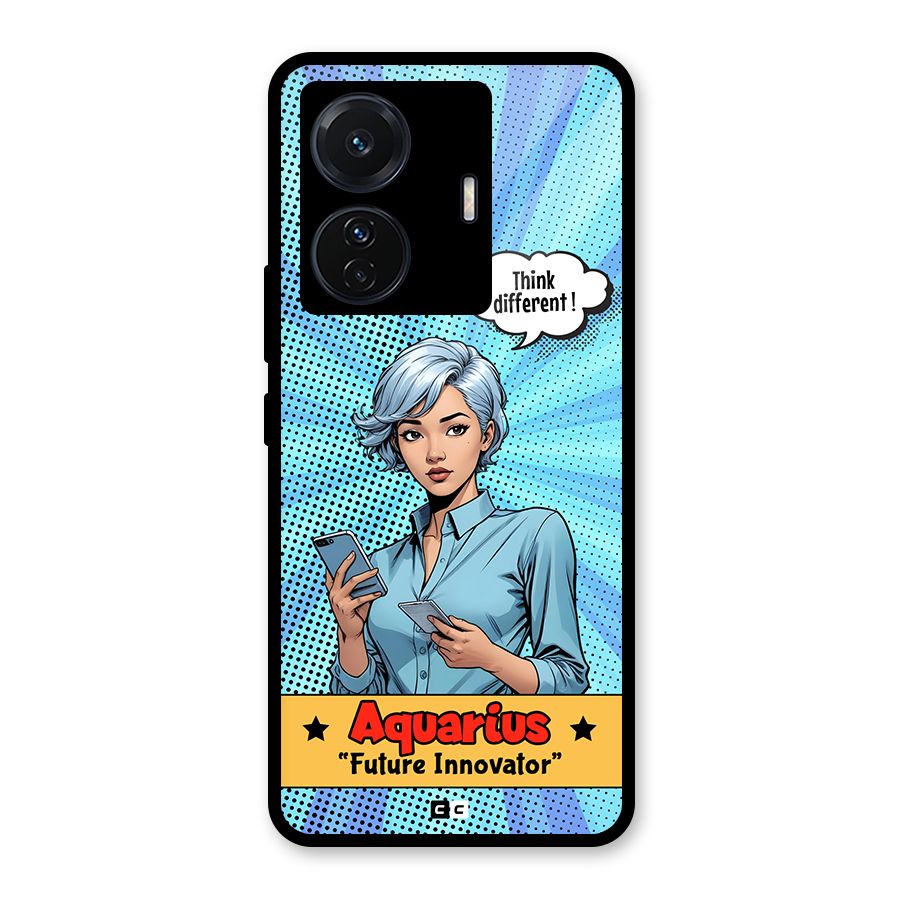 Innovative Aquarius Glass Back Case for Vivo T1 Pro