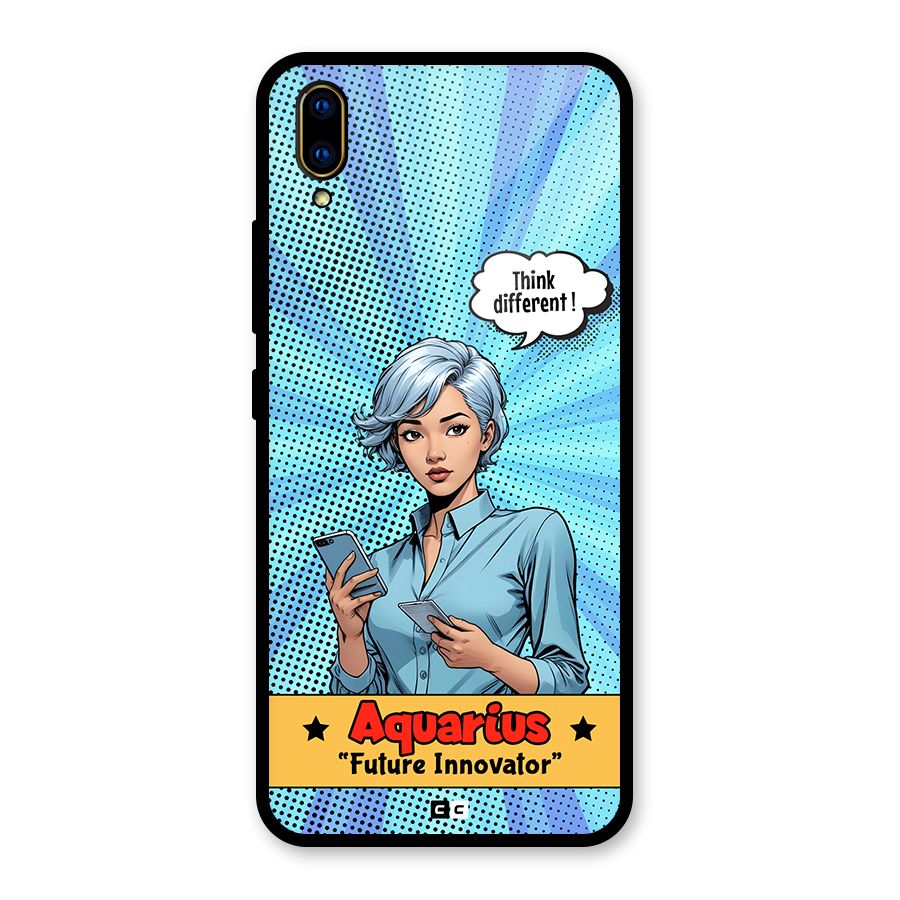 Innovative Aquarius Glass Back Case for Vivo V11 Pro
