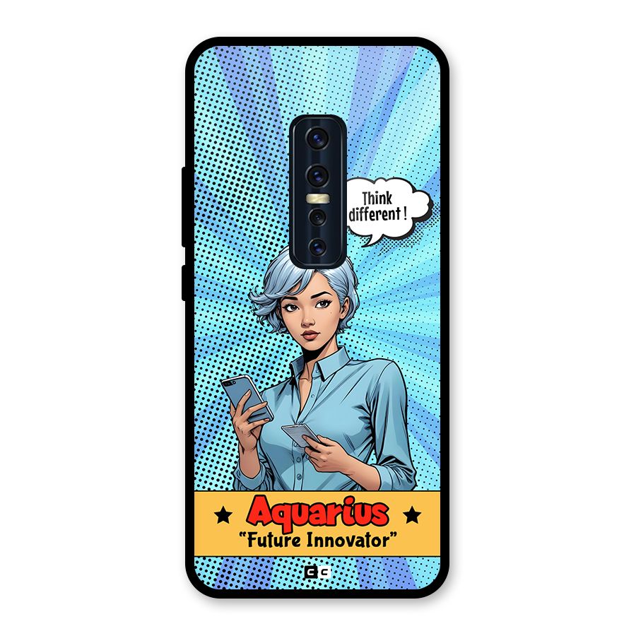 Innovative Aquarius Glass Back Case for Vivo V17 Pro