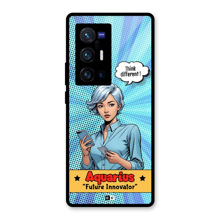 Innovative Aquarius Glass Back Case for Vivo X70 Pro Plus