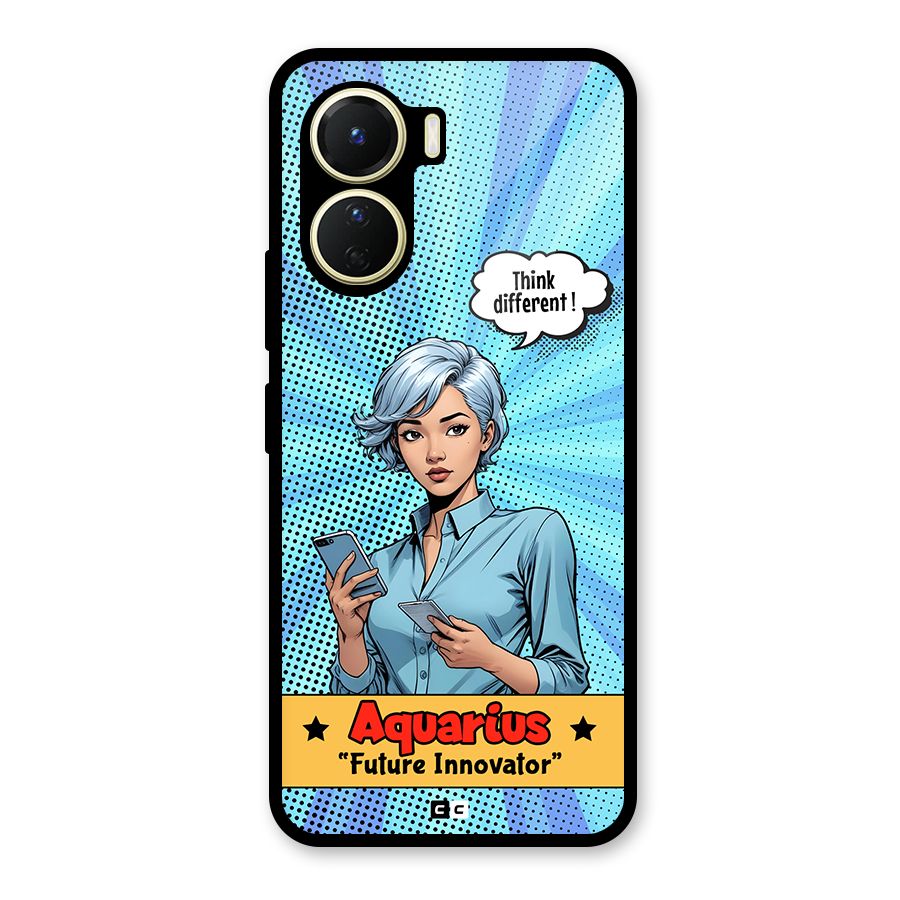 Innovative Aquarius Glass Back Case for Vivo Y56