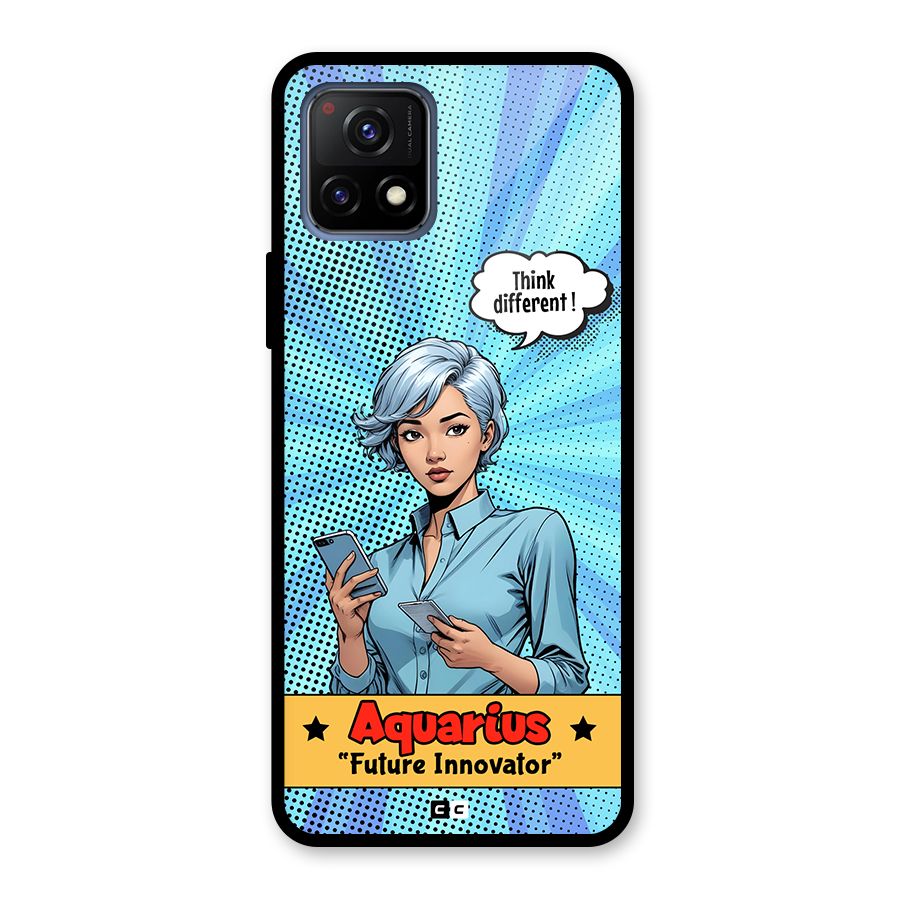 Innovative Aquarius Glass Back Case for Vivo Y72 5G