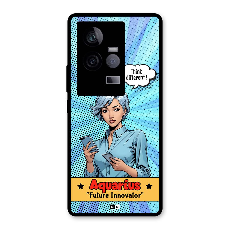 Innovative Aquarius Glass Back Case for Vivo iQOO 11 5G