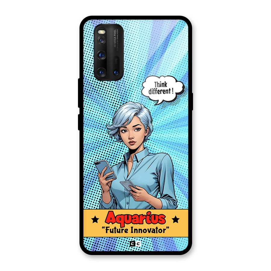 Innovative Aquarius Glass Back Case for Vivo iQOO 3
