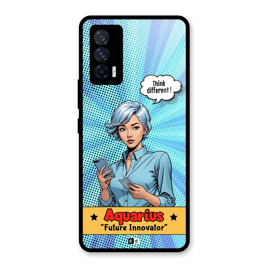 Innovative Aquarius Glass Back Case for Vivo iQOO 7 5G