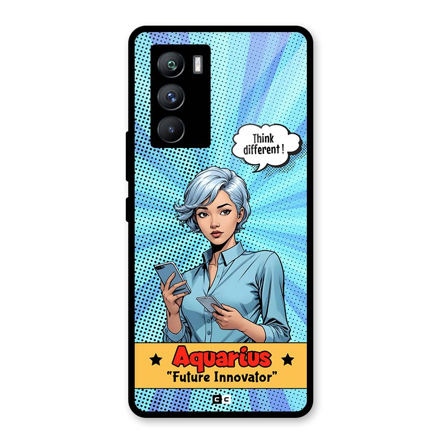 Innovative Aquarius Glass Back Case for Vivo iQOO 9 SE