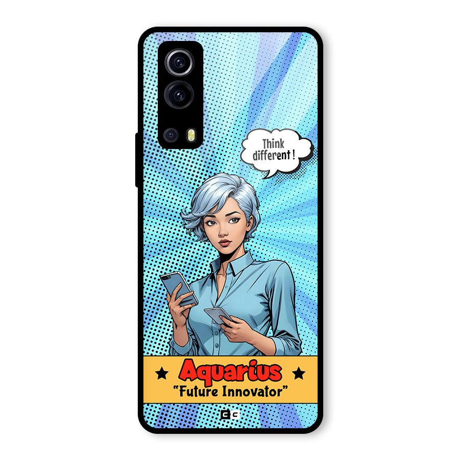 Innovative Aquarius Glass Back Case for Vivo iQOO Z3