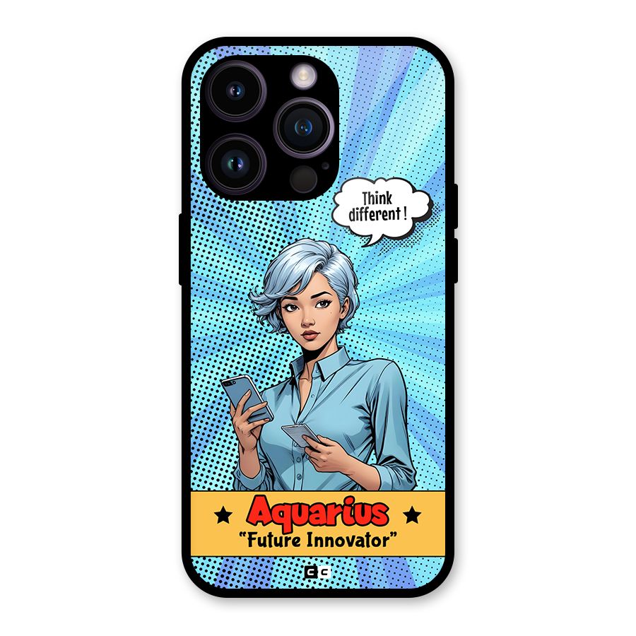 Innovative Aquarius Glass Back Case for iPhone 14 Pro