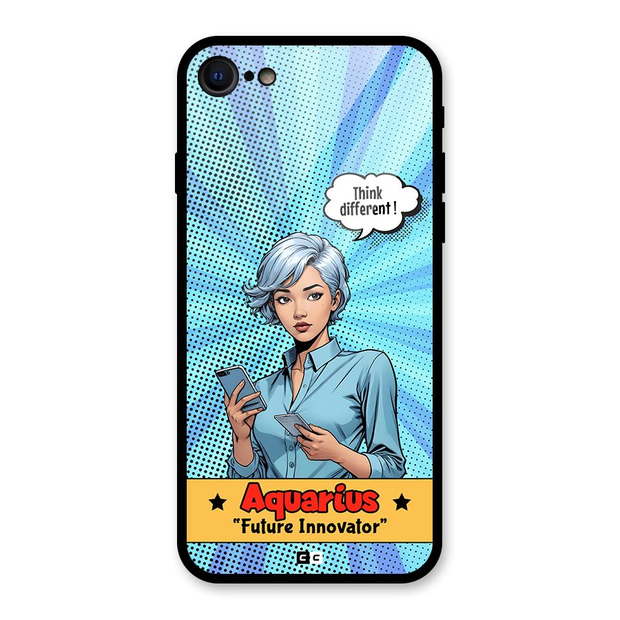 Innovative Aquarius Glass Back Case for iPhone 8