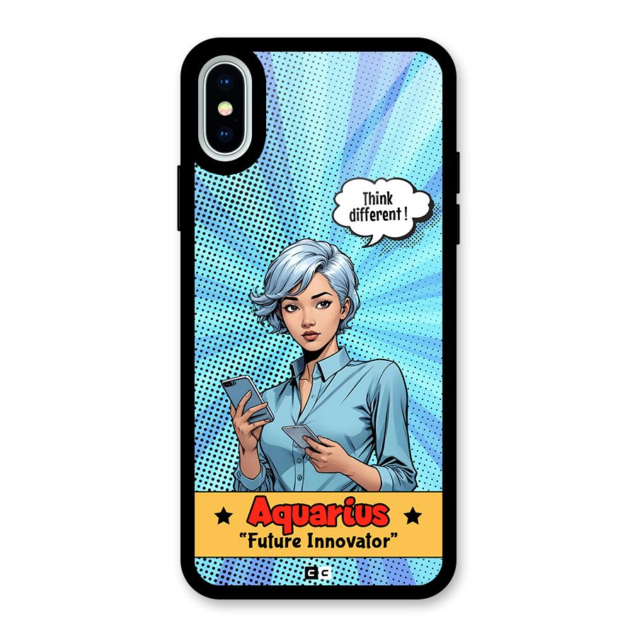 Innovative Aquarius Glass Back Case for iPhone XS