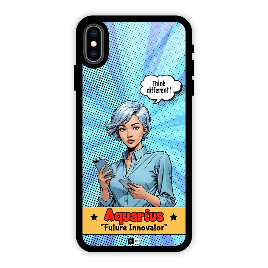 Innovative Aquarius Glass Back Case for iPhone XS Max