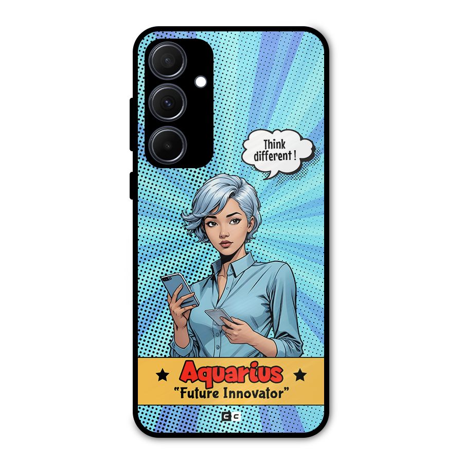 Innovative Aquarius Metal Back Case for Galaxy A35