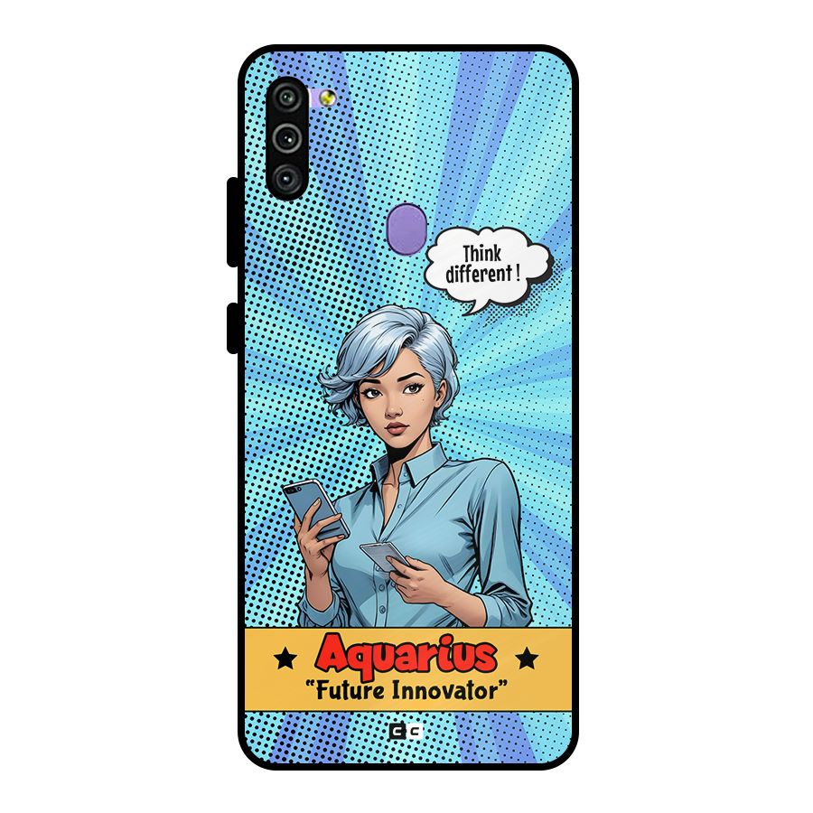 Innovative Aquarius Metal Back Case for Galaxy M11