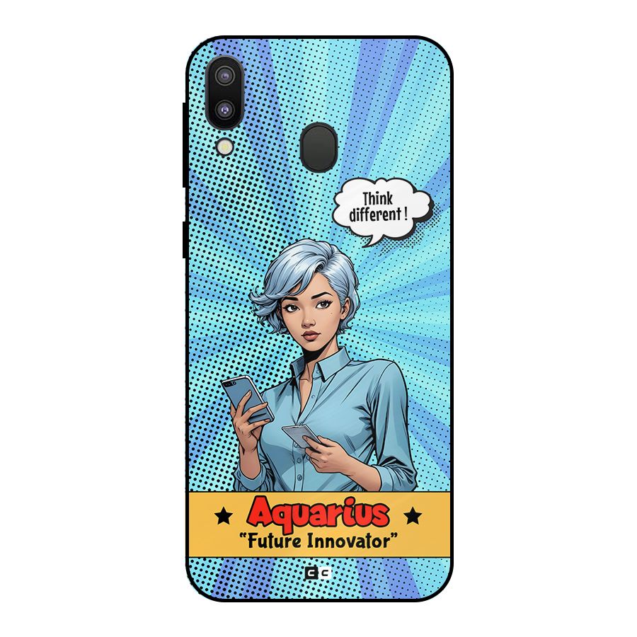 Innovative Aquarius Metal Back Case for Galaxy M20