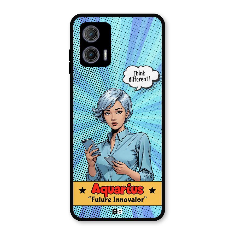 Innovative Aquarius Metal Back Case for Moto G73