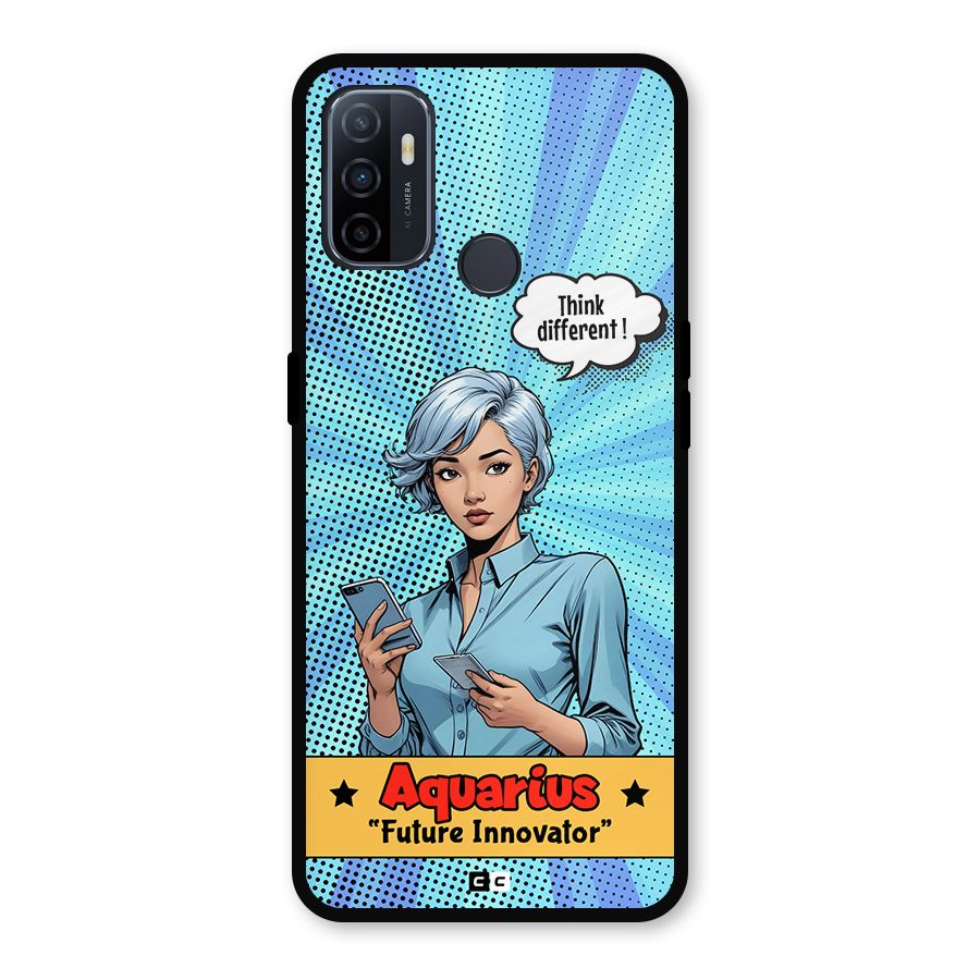 Innovative Aquarius Metal Back Case for Oppo A53
