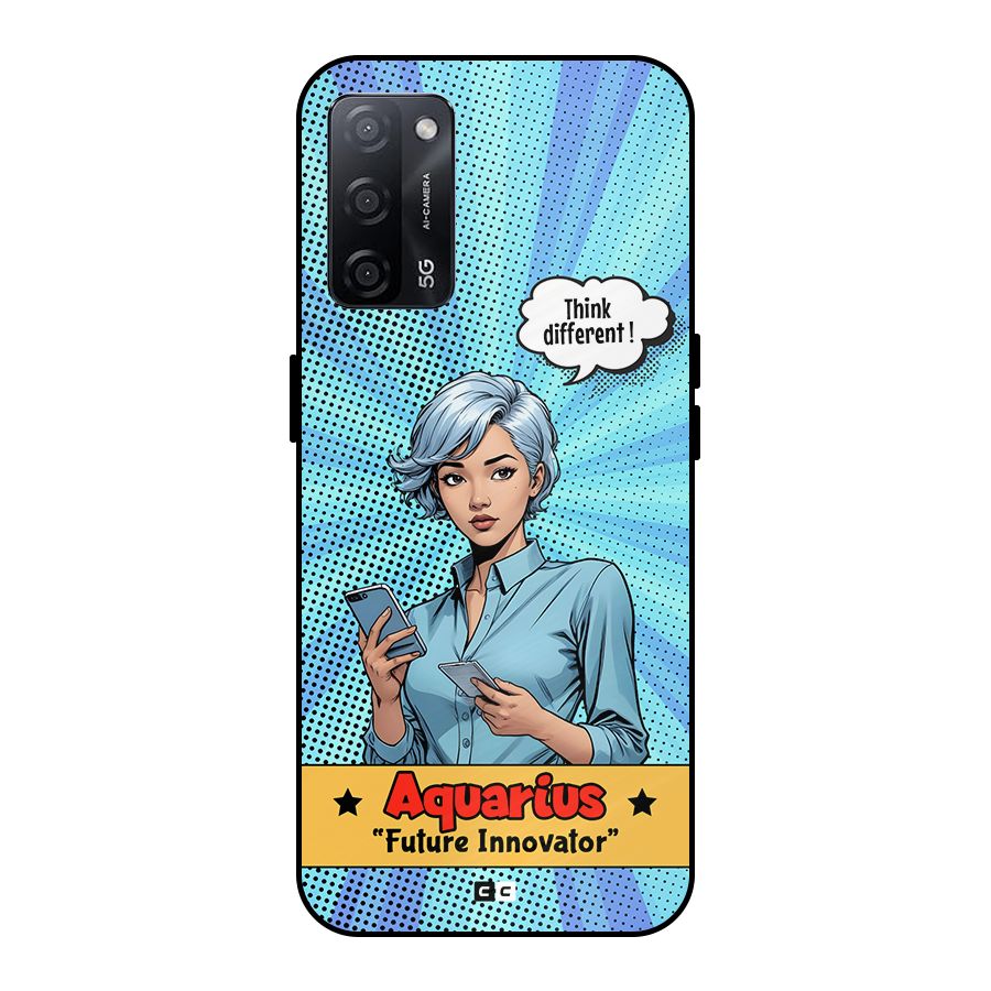 Innovative Aquarius Metal Back Case for Oppo A53s 5G