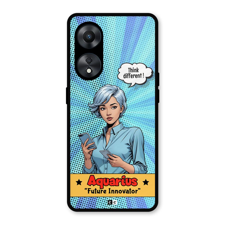 Innovative Aquarius Metal Back Case for Oppo A78