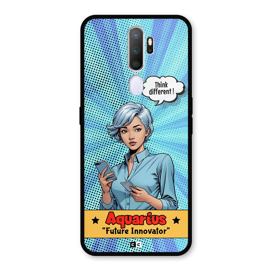 Innovative Aquarius Metal Back Case for Oppo A9 (2020)