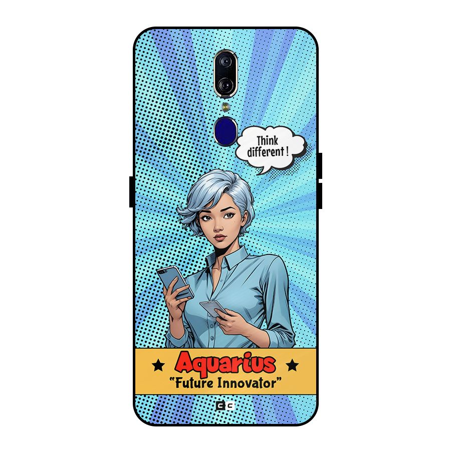 Innovative Aquarius Metal Back Case for Oppo F11