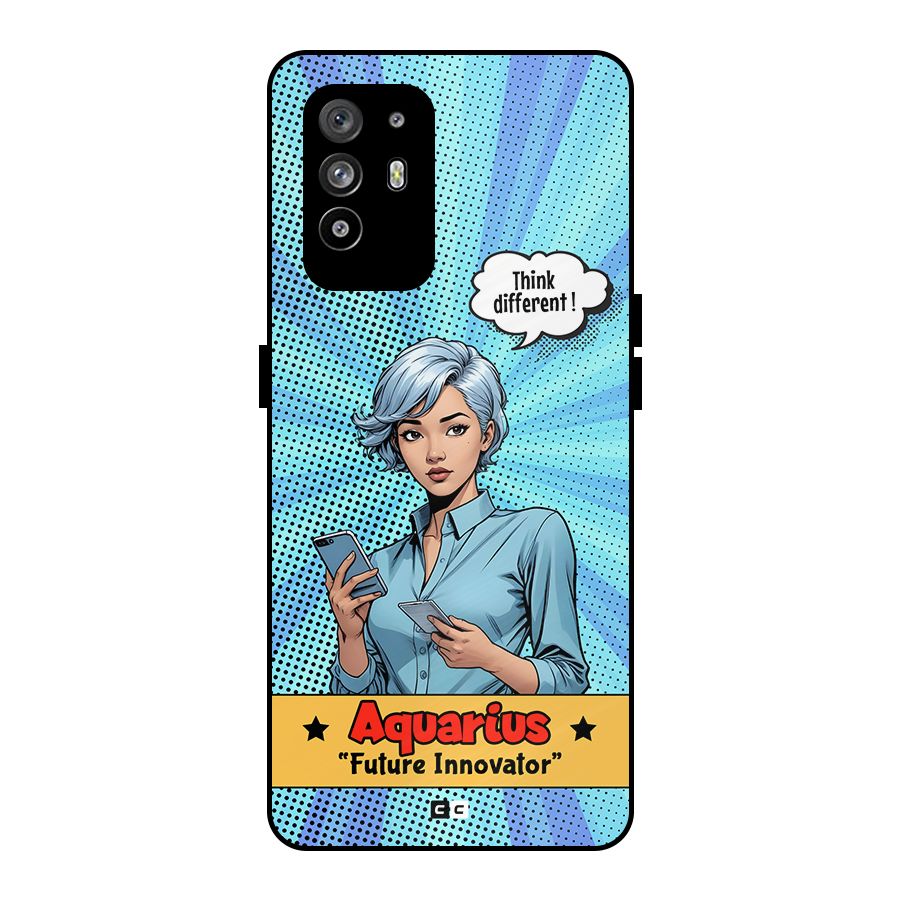 Innovative Aquarius Metal Back Case for Oppo F19 Pro Plus 5G